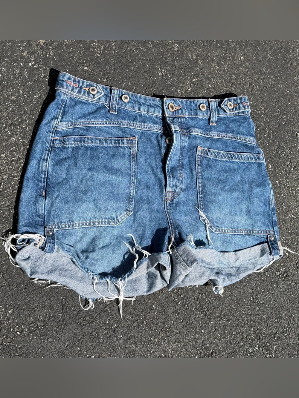 We The Free ‘Palmer’ Cinch Waist Cutoff Shorts